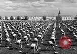 Image of Army Air Forces Aviation Cadets engage in calisthenics United States USA, 1941, second 42 stock footage video 65675057900