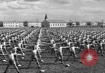 Image of Army Air Forces Aviation Cadets engage in calisthenics United States USA, 1941, second 46 stock footage video 65675057900