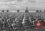 Image of Army Air Forces Aviation Cadets engage in calisthenics United States USA, 1941, second 51 stock footage video 65675057900