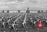 Image of Army Air Forces Aviation Cadets engage in calisthenics United States USA, 1941, second 53 stock footage video 65675057900