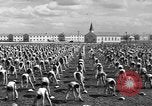 Image of Army Air Forces Aviation Cadets engage in calisthenics United States USA, 1941, second 54 stock footage video 65675057900
