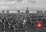 Image of Army Air Forces Aviation Cadets engage in calisthenics United States USA, 1941, second 59 stock footage video 65675057900