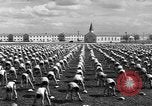 Image of Army Air Forces Aviation Cadets engage in calisthenics United States USA, 1941, second 60 stock footage video 65675057900