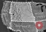 Image of map United States USA, 1942, second 32 stock footage video 65675057902