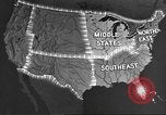 Standbild animierte Karten Midwest United States USA, 1942, aus Sekunde 5 historischem Filmmaterial Videoclip 65675057909