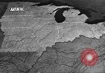Standbild animierte Karten Midwest United States USA, 1942, aus Sekunde 17 historischem Filmmaterial Videoclip 65675057909