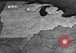 Standbild animierte Karten Midwest United States USA, 1942, aus Sekunde 18 historischem Filmmaterial Videoclip 65675057909