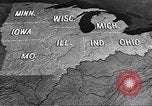 Standbild animierte Karten Midwest United States USA, 1942, aus Sekunde 24 historischem Filmmaterial Videoclip 65675057909