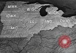 Standbild animierte Karten Midwest United States USA, 1942, aus Sekunde 25 historischem Filmmaterial Videoclip 65675057909
