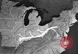 Standbild animierte Karten Midwest United States USA, 1942, aus Sekunde 32 historischem Filmmaterial Videoclip 65675057909