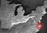 Standbild animierte Karten Midwest United States USA, 1942, aus Sekunde 34 historischem Filmmaterial Videoclip 65675057909