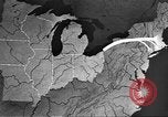 Standbild animierte Karten Midwest United States USA, 1942, aus Sekunde 37 historischem Filmmaterial Videoclip 65675057909
