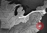 Standbild animierte Karten Midwest United States USA, 1942, aus Sekunde 38 historischem Filmmaterial Videoclip 65675057909