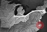 Standbild animierte Karten Midwest United States USA, 1942, aus Sekunde 39 historischem Filmmaterial Videoclip 65675057909