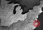 Standbild animierte Karten Midwest United States USA, 1942, aus Sekunde 44 historischem Filmmaterial Videoclip 65675057909
