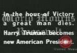 Image of Franklin D Roosevelt retrospective United States USA, 1945, second 7 stock footage video 65675058021