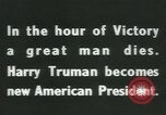 Image of Franklin D Roosevelt retrospective United States USA, 1945, second 8 stock footage video 65675058021