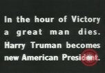 Image of Franklin D Roosevelt retrospective United States USA, 1945, second 9 stock footage video 65675058021