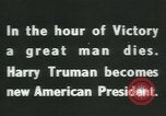Image of Franklin D Roosevelt retrospective United States USA, 1945, second 10 stock footage video 65675058021