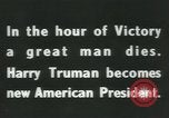 Image of Franklin D Roosevelt retrospective United States USA, 1945, second 11 stock footage video 65675058021