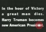 Image of Franklin D Roosevelt retrospective United States USA, 1945, second 12 stock footage video 65675058021