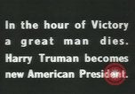 Image of Franklin D Roosevelt retrospective United States USA, 1945, second 14 stock footage video 65675058021