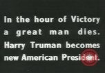 Image of Franklin D Roosevelt retrospective United States USA, 1945, second 15 stock footage video 65675058021