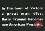 Image of Franklin D Roosevelt retrospective United States USA, 1945, second 17 stock footage video 65675058021