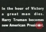Image of Franklin D Roosevelt retrospective United States USA, 1945, second 18 stock footage video 65675058021