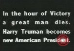 Image of Franklin D Roosevelt retrospective United States USA, 1945, second 19 stock footage video 65675058021