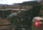Image of Marines refueling UH-1E Iroquois helicopters Khe Sanh Vietnam, 1968, second 11 stock footage video 65675058028