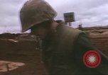 Image of Marines refueling UH-1E Iroquois helicopters Khe Sanh Vietnam, 1968, second 28 stock footage video 65675058028
