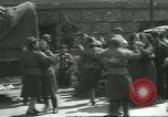 Image of Berliner Sportspalast and city in ruins end World War II Berlin Germany, 1945, second 42 stock footage video 65675058047