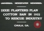 Standbild Baumwolle Landwirtschaft Chula Georgia USA, 1931, aus Sekunde 3 historischem Filmmaterial Videoclip 65675058053