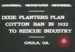 Standbild Baumwolle Landwirtschaft Chula Georgia USA, 1931, aus Sekunde 9 historischem Filmmaterial Videoclip 65675058053