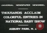 Image of National Baby Show Asbury Park New Jersey USA, 1931, second 1 stock footage video 65675058055