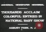 Image of National Baby Show Asbury Park New Jersey USA, 1931, second 9 stock footage video 65675058055