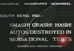 Standbild Automobil Tests South Bend Indiana USA, 1932, aus Sekunde 1 historischem Filmmaterial Videoclip 65675058057