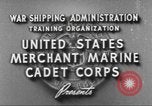 Standbild Merchant Marine Cadet Corps United States USA, 1942, aus Sekunde 6 historischem Filmmaterial Videoclip 65675058094