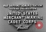 Standbild Merchant Marine Cadet Corps United States USA, 1942, aus Sekunde 10 historischem Filmmaterial Videoclip 65675058094