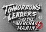 Standbild Merchant Marine Cadet Corps United States USA, 1942, aus Sekunde 11 historischem Filmmaterial Videoclip 65675058094