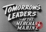 Standbild Merchant Marine Cadet Corps United States USA, 1942, aus Sekunde 12 historischem Filmmaterial Videoclip 65675058094