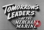 Standbild Merchant Marine Cadet Corps United States USA, 1942, aus Sekunde 13 historischem Filmmaterial Videoclip 65675058094