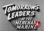 Standbild Merchant Marine Cadet Corps United States USA, 1942, aus Sekunde 14 historischem Filmmaterial Videoclip 65675058094