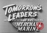 Standbild Merchant Marine Cadet Corps United States USA, 1942, aus Sekunde 16 historischem Filmmaterial Videoclip 65675058094