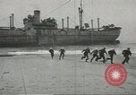 Image of Coast Guard rescues seamen from beached freighter United States USA, 1944, second 6 stock footage video 65675058118