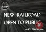 Standbild neue Eisenbahn Bristol Connecticut USA, 1944, aus Sekunde 1 historischem Filmmaterial Videoclip 65675058149