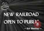 Standbild neue Eisenbahn Bristol Connecticut USA, 1944, aus Sekunde 5 historischem Filmmaterial Videoclip 65675058149