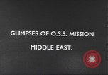 Image of Office of Strategic Services Middle East, 1945, second 14 stock footage video 65675058177