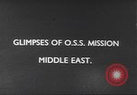 Image of Office of Strategic Services Middle East, 1945, second 15 stock footage video 65675058177
